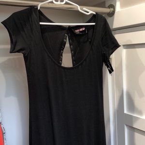 TALIA black Pima Cotton maxi